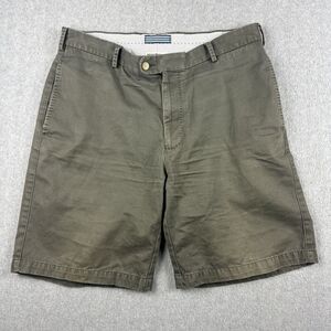 Peter Millar Shorts Mens 35 (34) Green Chino Golf Casual 9"‎ Preppy Pima Cotton